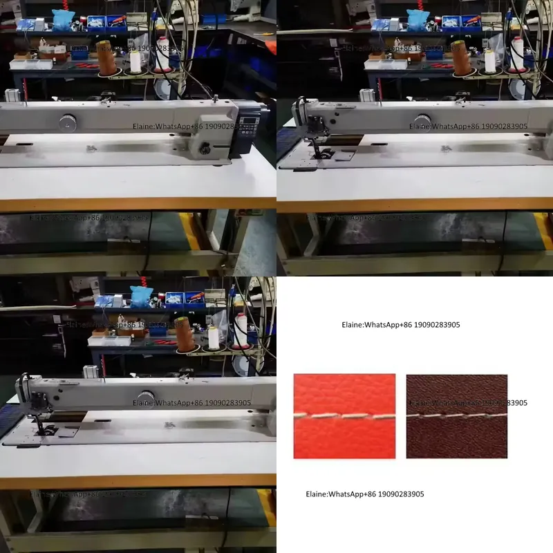 Sewing Machine Needle - CP-4420L-56/85 自動二本針ロングアーム革製ソファ用フラットベッド工業用ロックステッチミシン