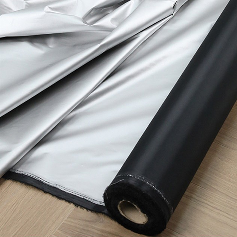 Sewing Fabric - 1 メートル黒銀コーティングされた遮光生地断熱不透明布研究室暗室カーテン DIY 縫製材料