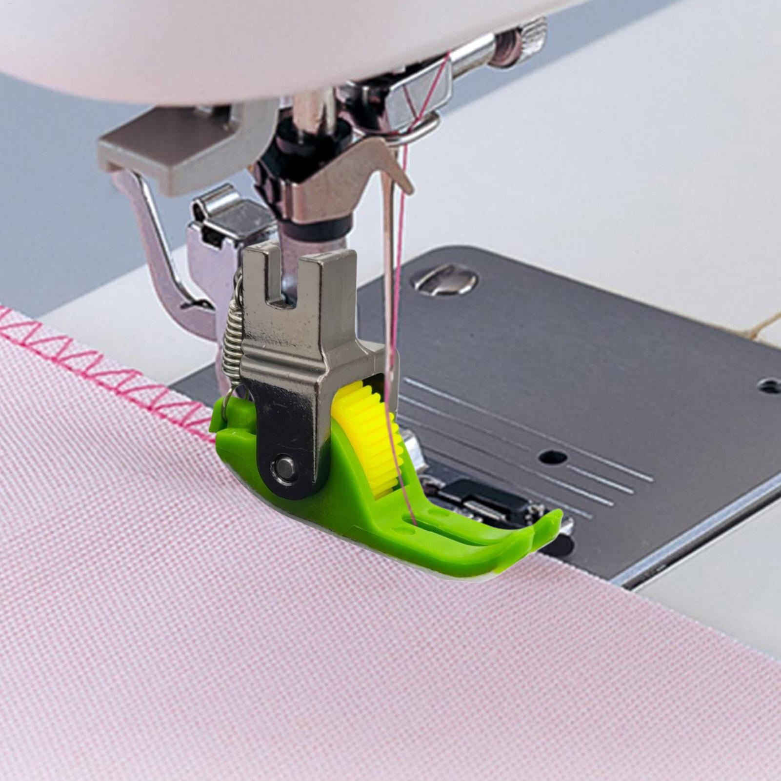 Sewing Machine Needle - 新型ローラーミシンフット、シングルニードルウォーキングフットホイールプレッサーフィート、デニムと革用ミシンアクセサリー