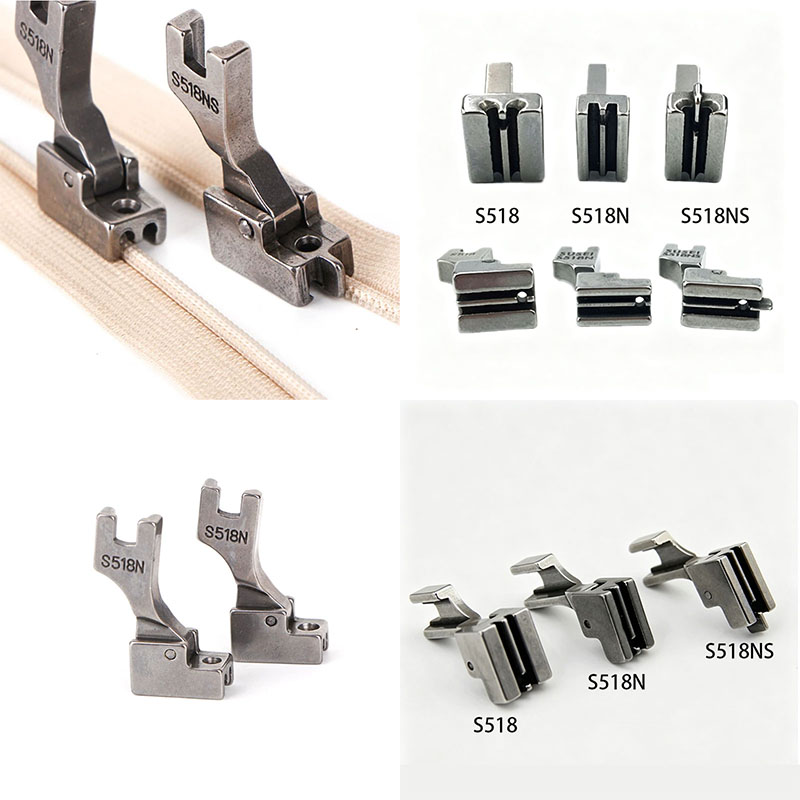 Rolled Hem Foot - S518 S518N S518NS インビジブルジッパー押さえ金具 工業用ミシンアクセサリー JUKI