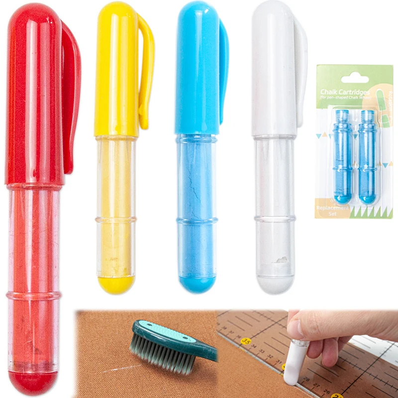 Tailor Chalk Marker - 生地チョーク消去可能な生地鉛筆テーラーマーキング衣類パターンパッチワーククラフト裁縫カットフリー縫製ツール
