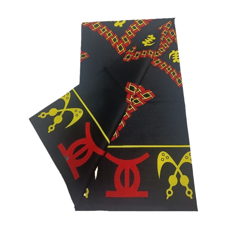 Sewing Batik Fabric - 6ヤード 最新のアフリカ産ワックスプリント生地 100%コットン ナイジェリア産アンカラワックスプリント生地 ブロックプリント バティック
