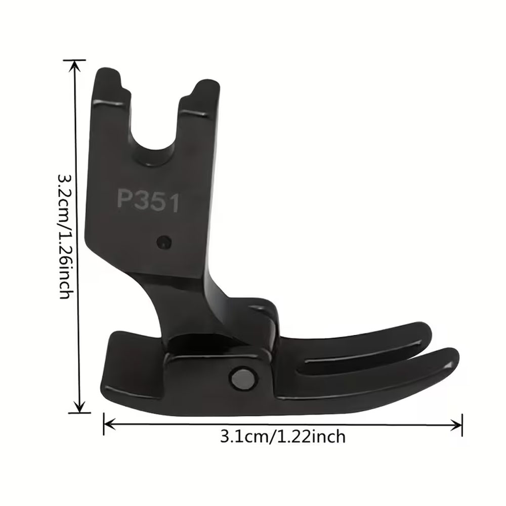 P351 全鋼製押さえ金具 ブラック 帯電防止電圧押さえ金具 - Rolled Hem Foot のレビューと価格