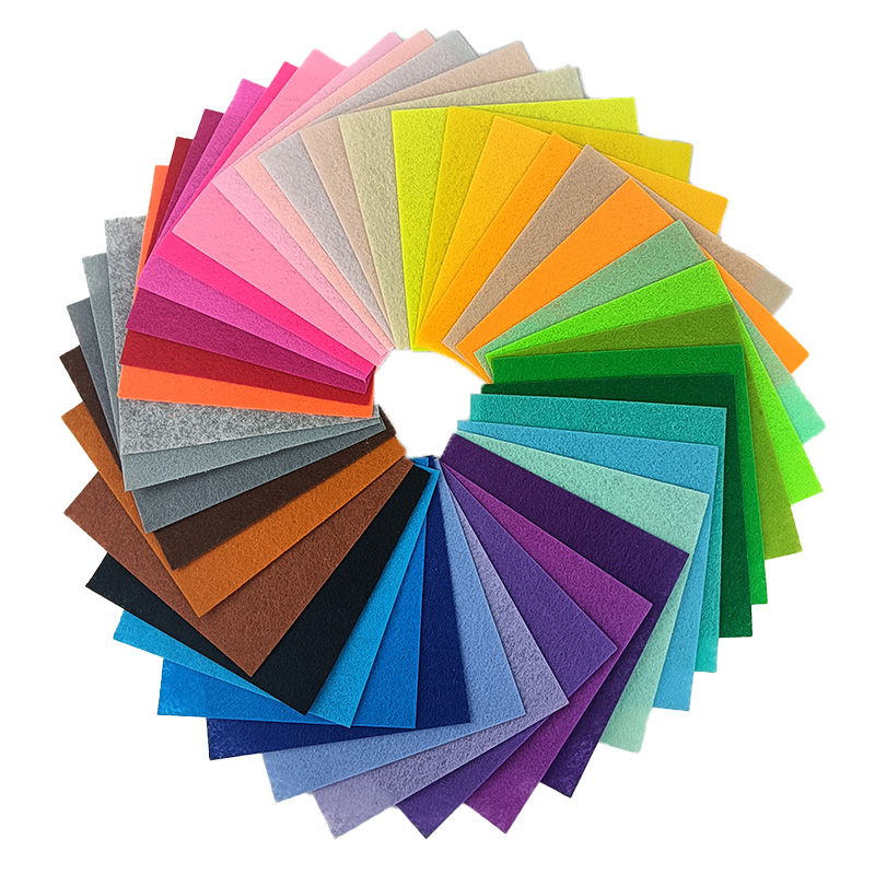 DIY材料縫製キット51セット、30X30CMの正方形不織布 - Sewing Thread In Textile のレビューと価格