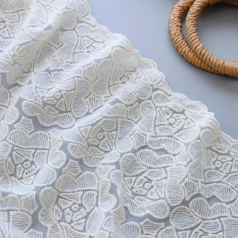 綿糸刺繍ソフトチュールレース生地アンダードレス衣類繊維材料縫 - Sewing Thread In Textile のレビューと価格