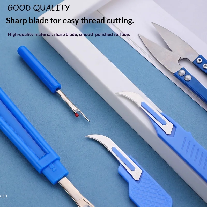 5個入り ブルー ソーイングリッパーキット 糸切り器 シーム - Sewing Repair のレビューと価格