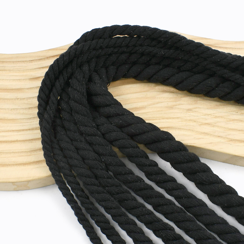 1-5M 5-20mm ブラック 3本撚り綿コード バッグ編 - Sewing Thread In Textile のレビューと価格