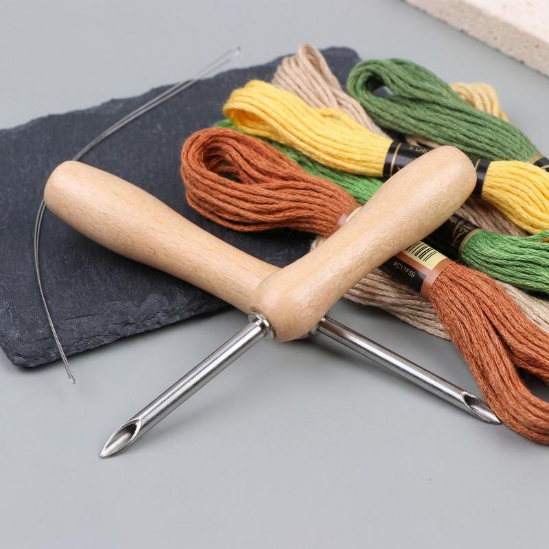 5個入り調整可能なパンチニードルセット DIY刺繍クラフト初 - Sewing Thread In Textile のレビューと価格