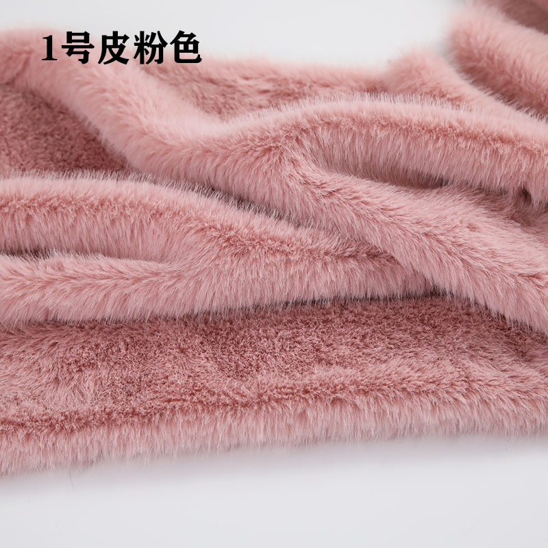 高低パイルフェイクプラッシュ生地、模造毛皮素材、衣類の襟、ス - Sewing Fabric のレビューと価格