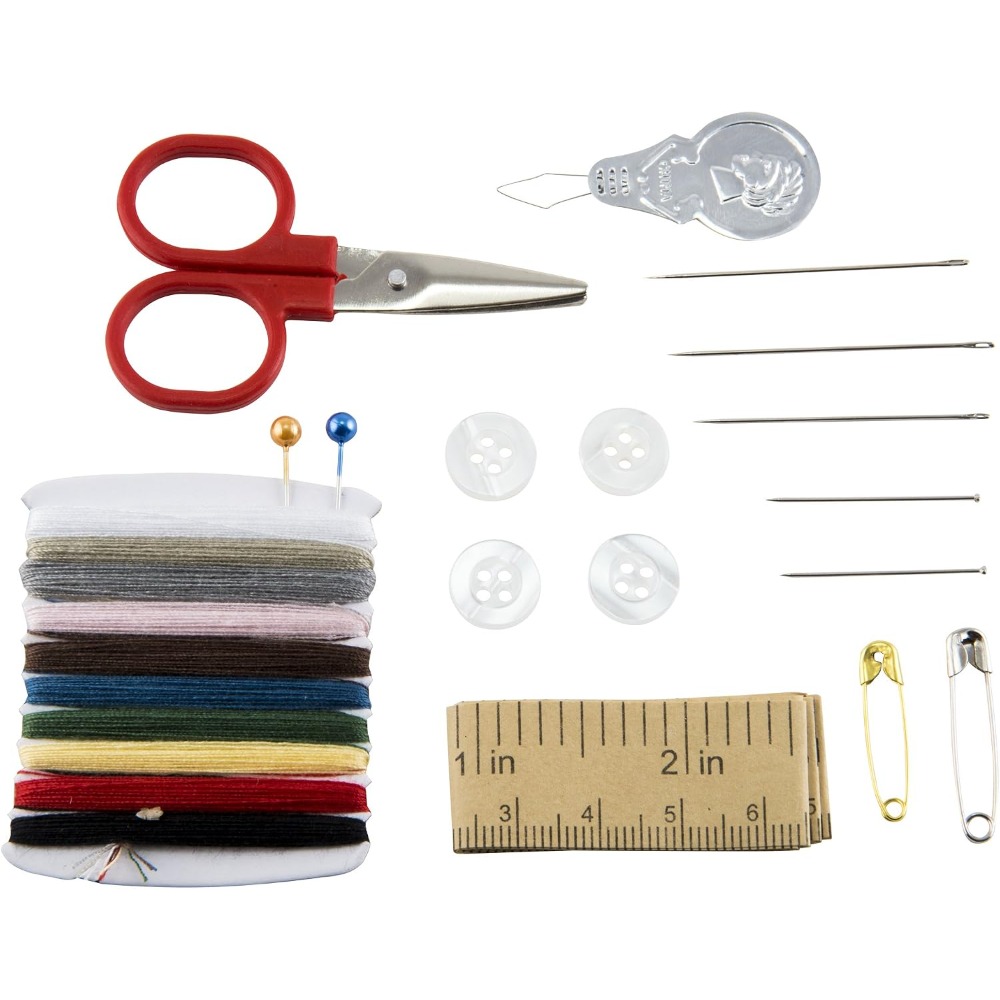 旅行用裁縫キット 携帯用裁縫セット 針、糸、ボタン、ハサミ、 - Sewing Repair のレビューと価格