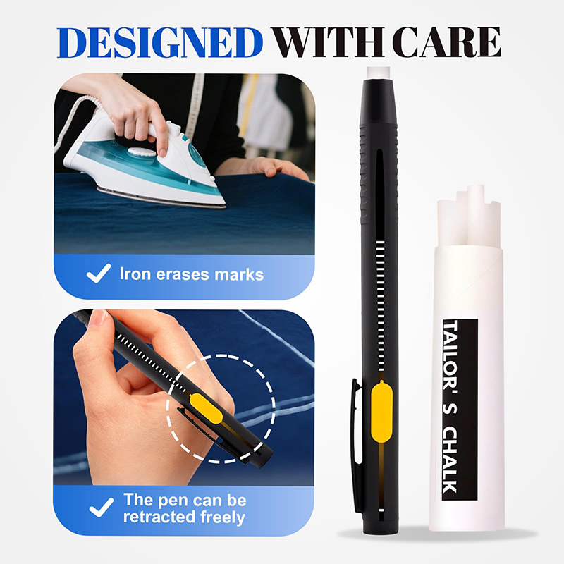 DIYクラフト縫製用チョーク、縫製用マーキングチョーク、ペン - Tailor Chalk Marker のレビューと価格