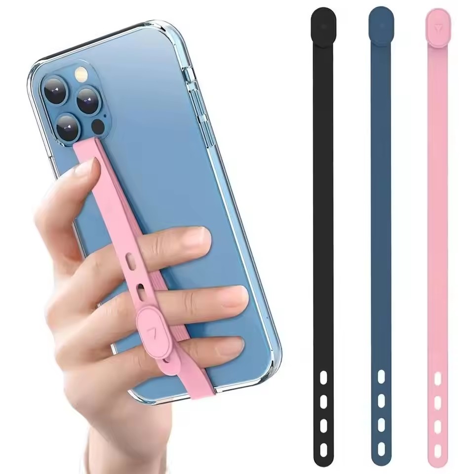 ポータブルシリコン電話ストラップ調節可能な紛失防止電話ケース - Elastic Waistband Roll のレビューと価格