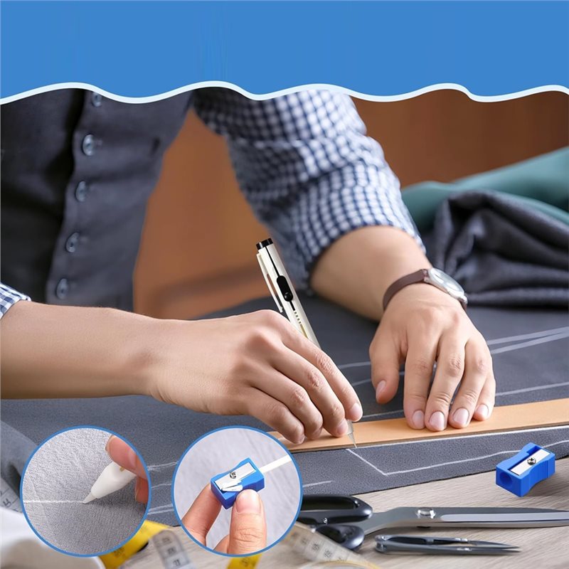 仕立て屋の鉛筆、生地のパターンをマークするため、縫製チョーク - Tailor Chalk Marker のレビューと価格