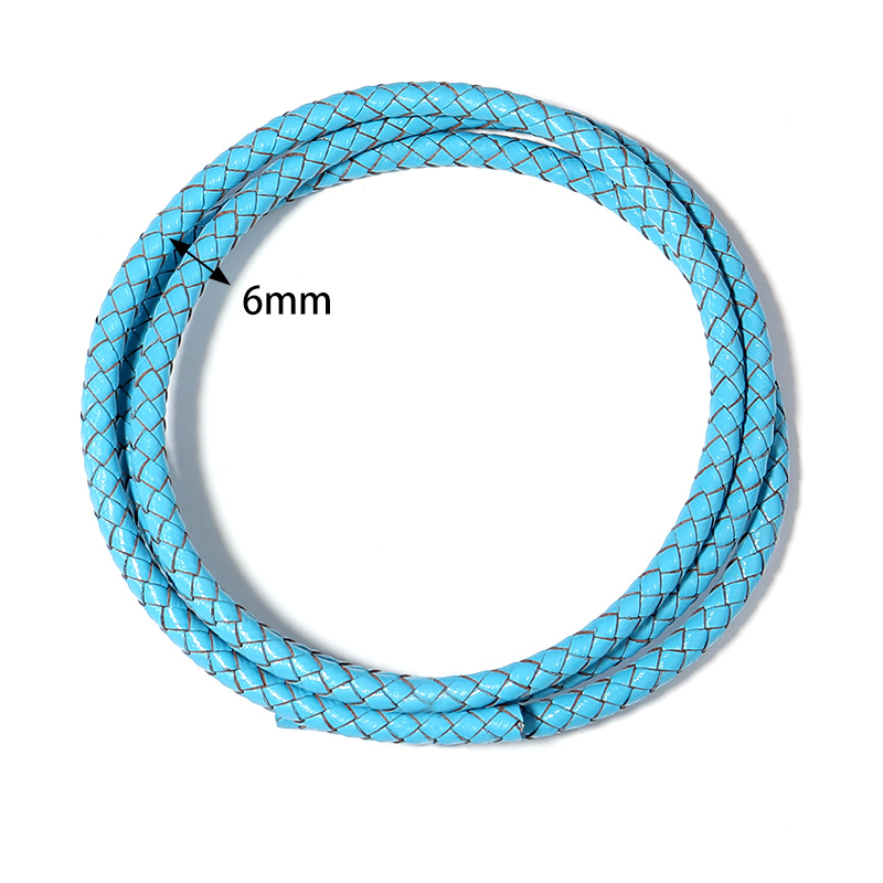 日曜大工用の編みこみ本革コード,丸い糸,装飾用のロープ,工芸 - Sewing Thread In Textile のレビューと価格