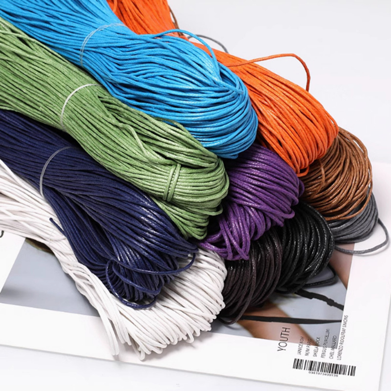 約45mワックス糸コットンコード、ワックスコットン編みロープ - Sewing Thread In Textile のレビューと価格