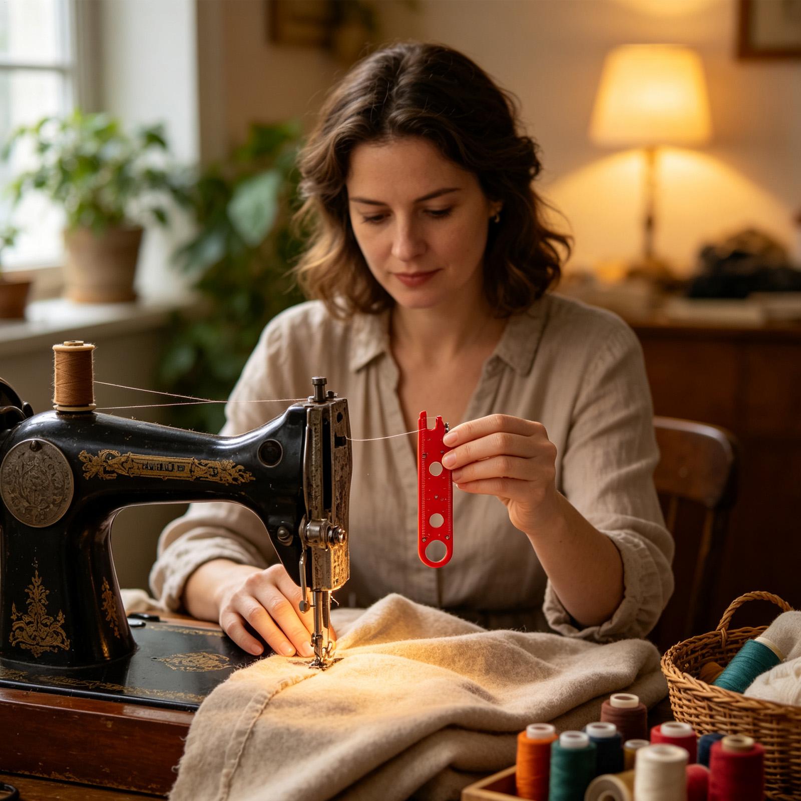 ミシン針糸通し器 安全な糸通しガジェット 針糸通しツール お - Sewing Machine Needle のレビューと価格