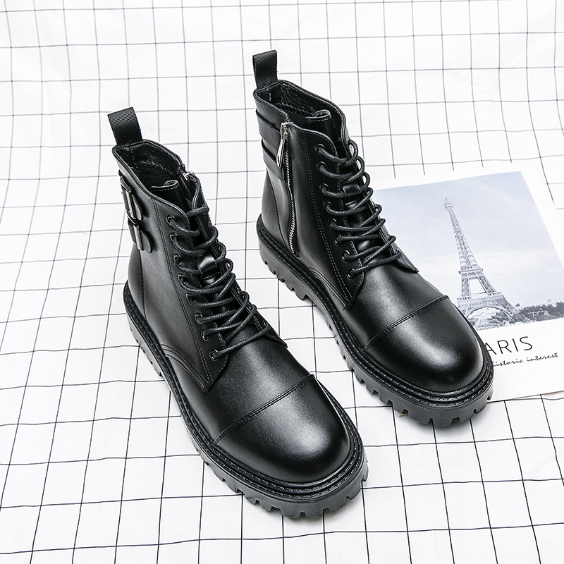 ブランドメンズネイキッドブーツファッションシンプルカジュアル - Sewing Zipper のレビューと価格