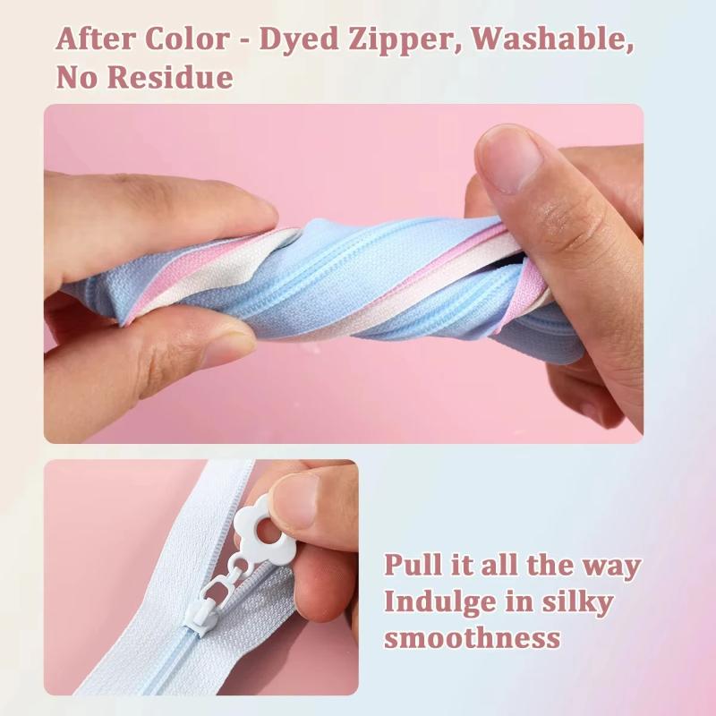 2.0メートルジッパー+5つのジッパーヘッド、ナイロンジッパ - Sewing Repair のレビューと価格