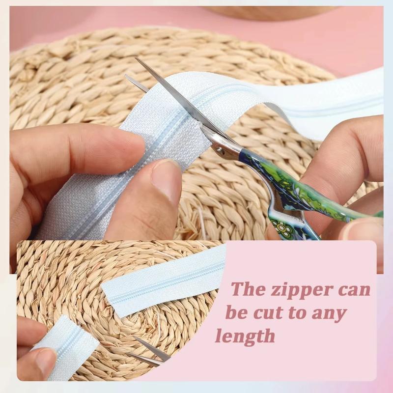 2.0メートルジッパー+5つのジッパーヘッド、ナイロンジッパ - Sewing Repair のレビューと価格