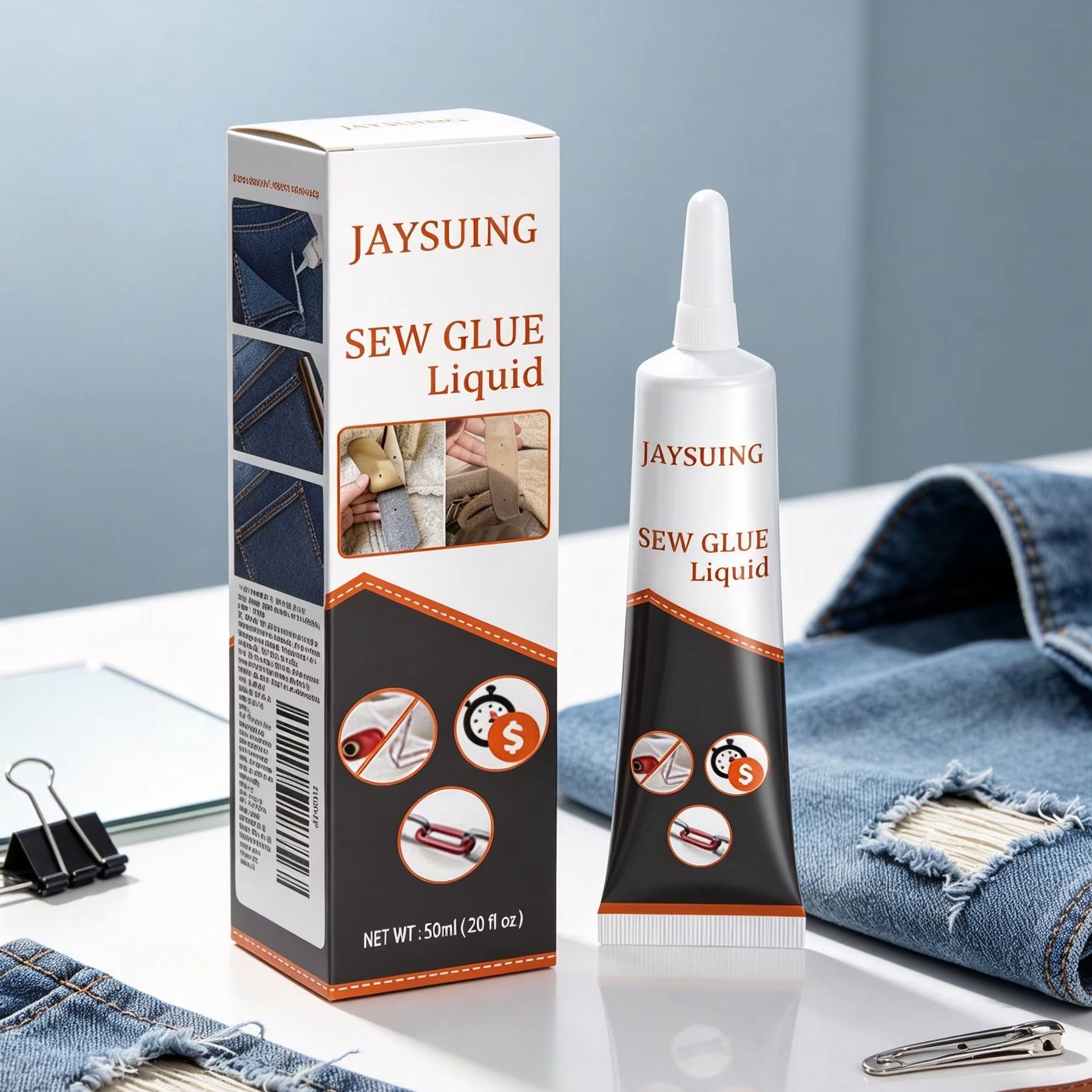 ジェイスイング縫製用接着剤 衣類修理 速乾 透明 洗濯可能  - Sewing Repair のレビューと価格