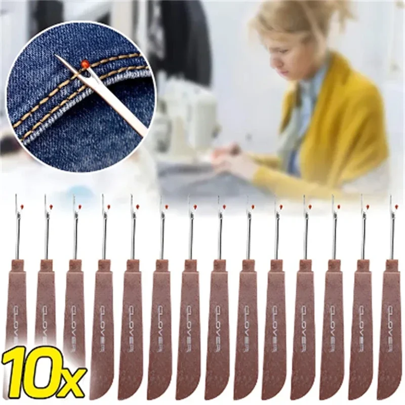 1/10 個鋼糸カッター木製プラスチックハンドルシームリッパ - Seam Ripper Tool のレビューと価格