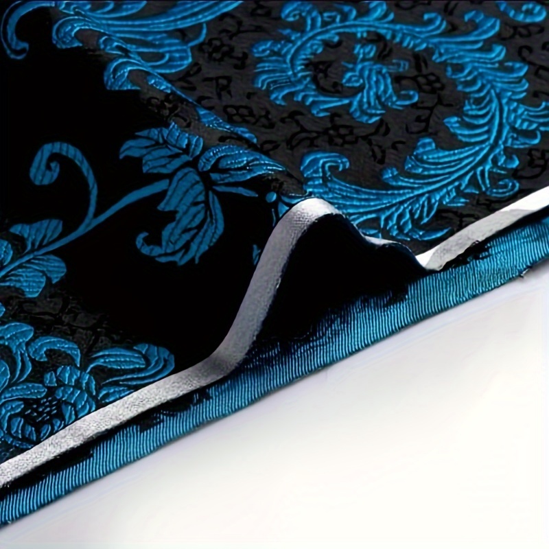 3Dブルーフェニックステールブロケード生地 — 衣類、DIY - Sewing Fabric のレビューと価格
