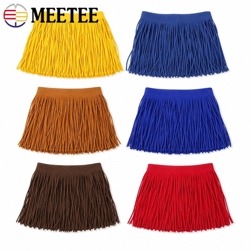 2/4メートル 3mmx15cm タッセルフリンジトリム コ - Sewing Thread In Textile のレビューと価格