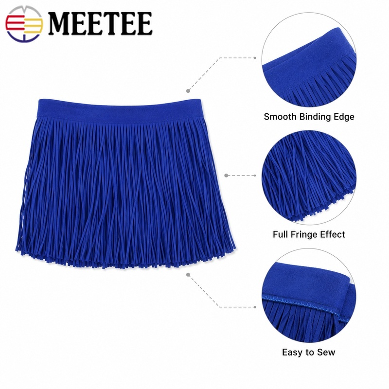 2/4メートル 3mmx15cm タッセルフリンジトリム コ - Sewing Thread In Textile のレビューと価格