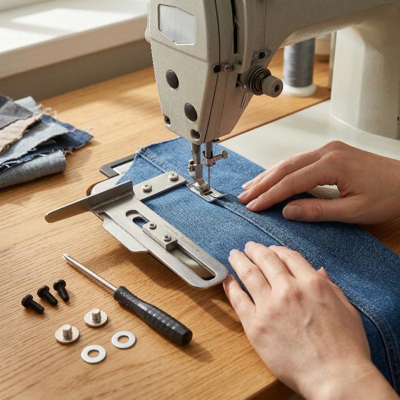 工業用ミシン用三針五本糸ジグザグフットセット、大規模繊維製造 - Sewing Thread In Textile のレビューと価格
